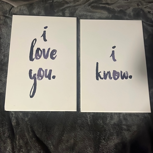 Kohl's Wall Decor Couples I Love You I Know Signs Poshmark